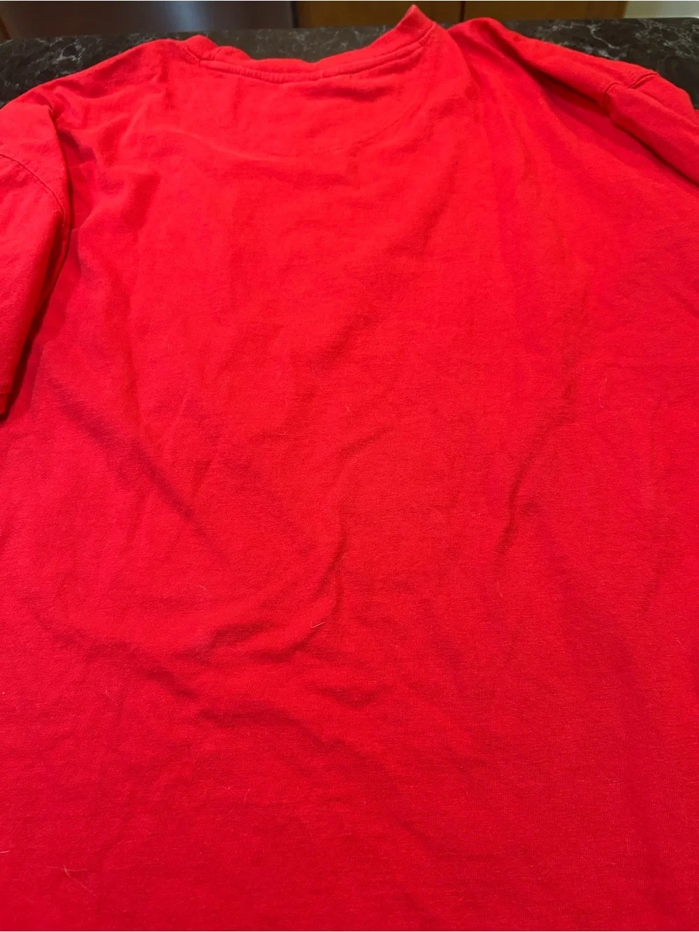 Champion Red Graphic Short Sleeve Tee with Yellow and Black Accents - Picture 4 of 4